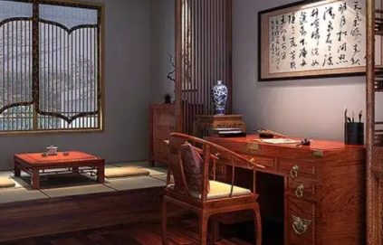 武清书房中式设计美来源于细节